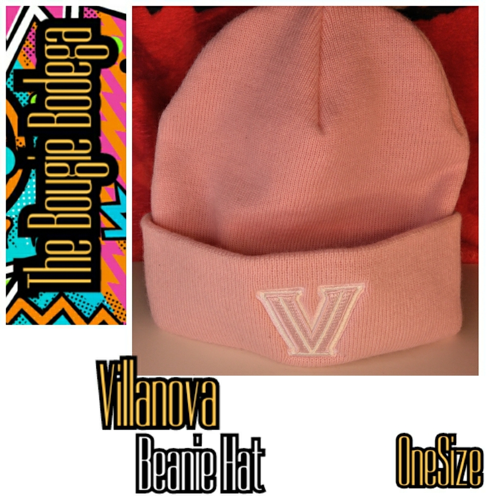 Pink Villanova University Knit Beanie